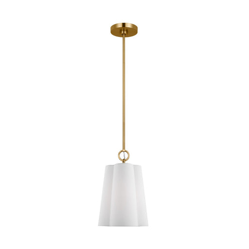 Bronte Small Pendant in Burnished Brass