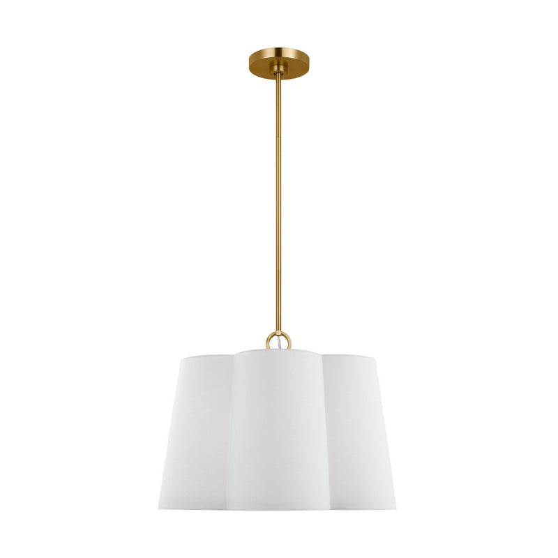 Bronte 3-Light Medium Pendant in Burnished Brass