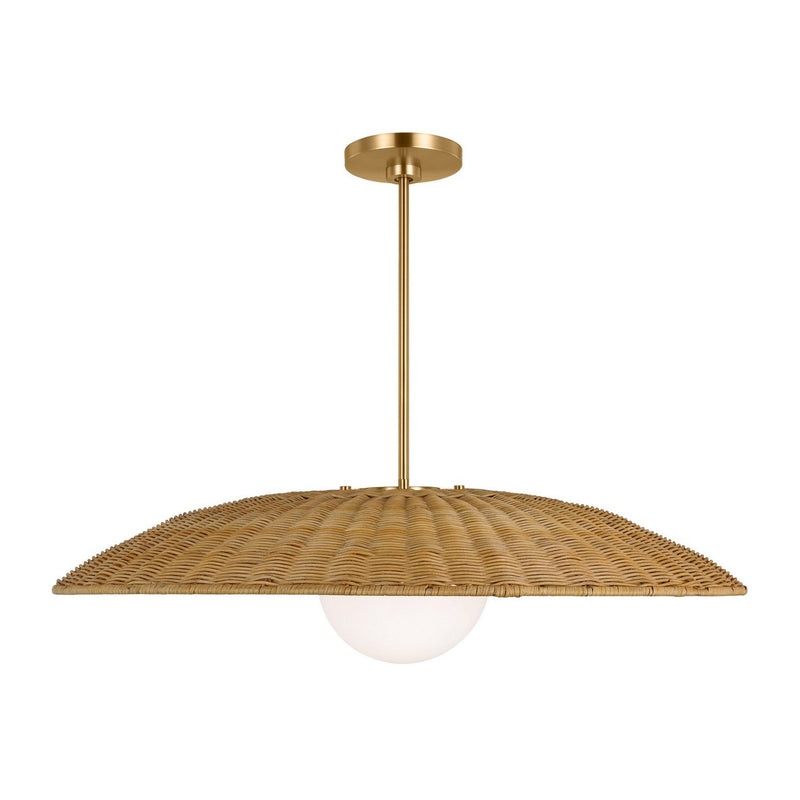 Mari Extra Large Pendant in Burnished Brass