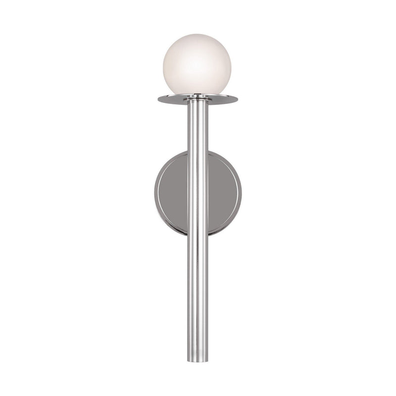 Nodes Wall Sconce in Polished Nickel