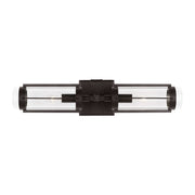 Flynn 2-Light Linear Bath Vanity Light in Aged Iron