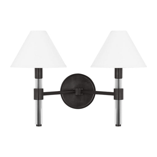 Robert 2-Light Wall Sconce in Aged Iron