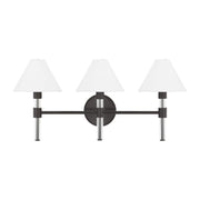 Robert 3-Light Bath Vanity Light in Aged Iron