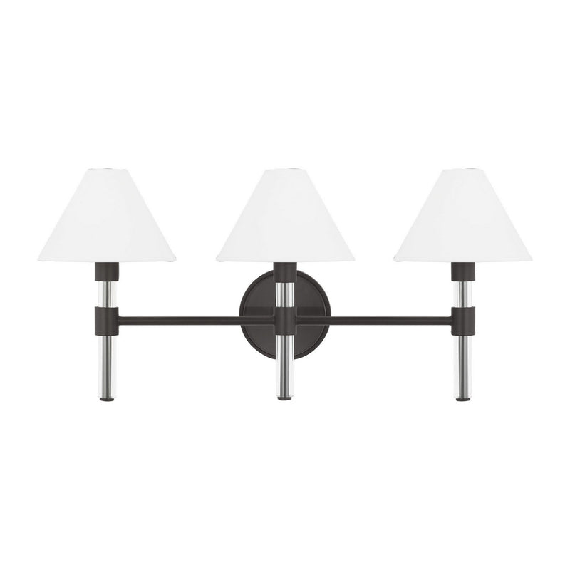 Robert 3-Light Bath Vanity Light in Aged Iron