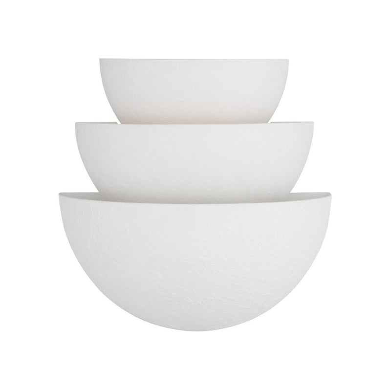 Beaunay Tiered Wall Sconce in Cast Plaster