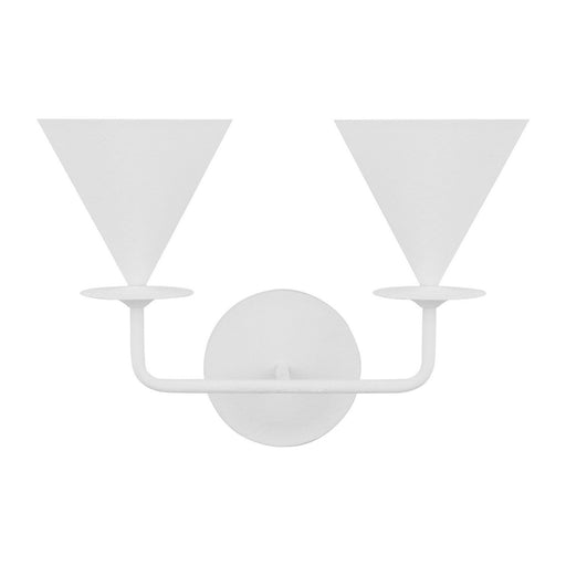 Cornet 2-Light Wall Sconce in Cast Plaster