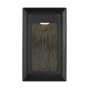 Urbandale Small Outdoor Wall Lantern in Textured Black