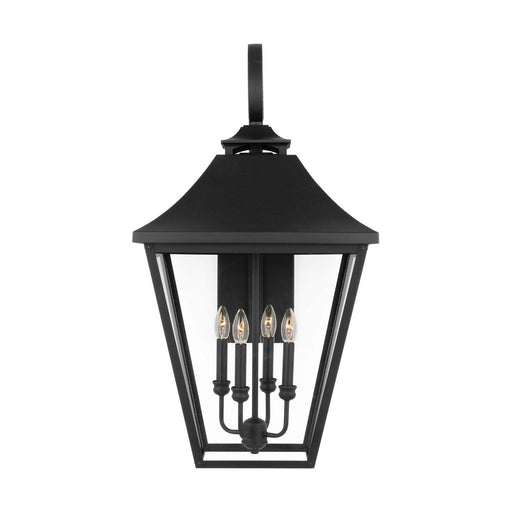 Galena 4-Light Extra Large Outdoor Wall Lantern in Textured Black