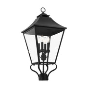 Galena 4-Light Large Outdoor Post Light in Textured Black