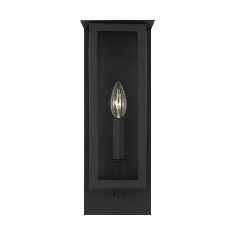 Dresden Medium Outdoor Wall Lantern in Textured Black