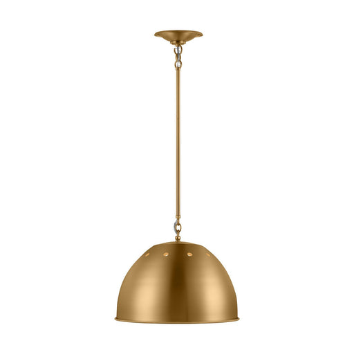 Robbie Large Pendant in Burnished Brass