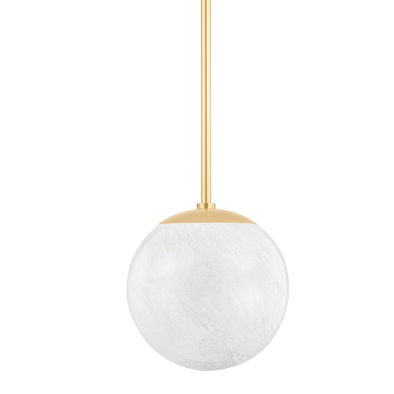 Burlington Small Pendant in Aged Brass