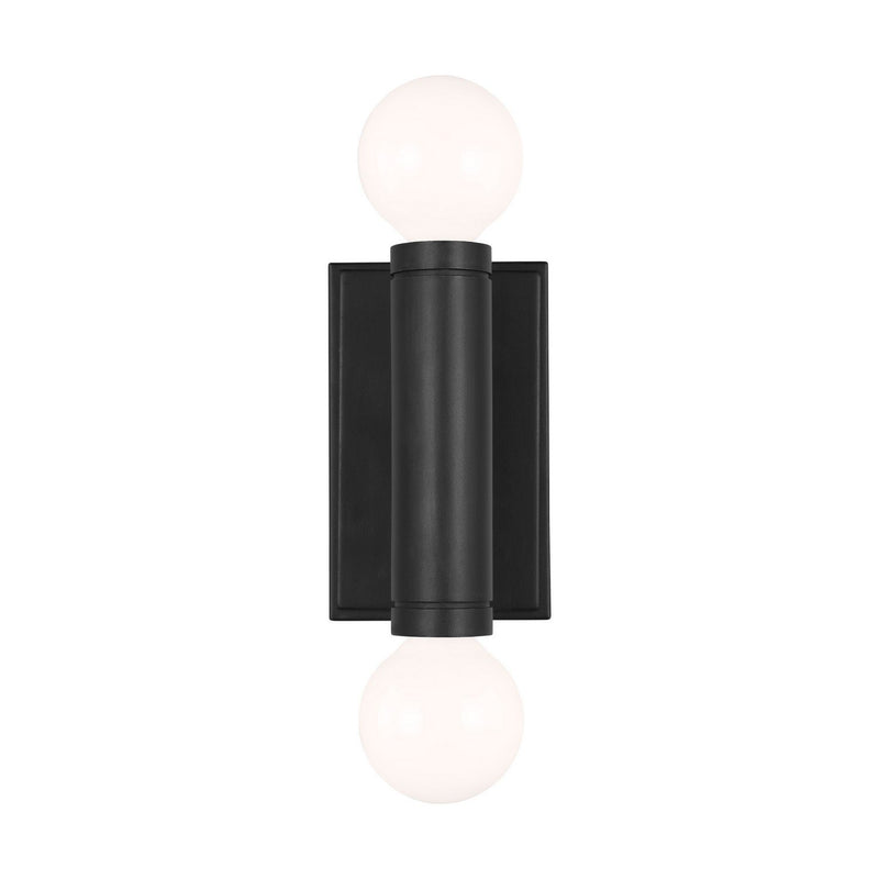 Beckham Modern 2-Light Bath Vanity Light in Aged Iron
