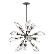 Luma 12-Light 32" Starburst Chandelier in Bronze