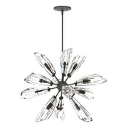 Luma 12-Light 32" Starburst Chandelier in Dark Smoke