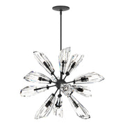 Luma 12-Light 32" Starburst Chandelier in Black