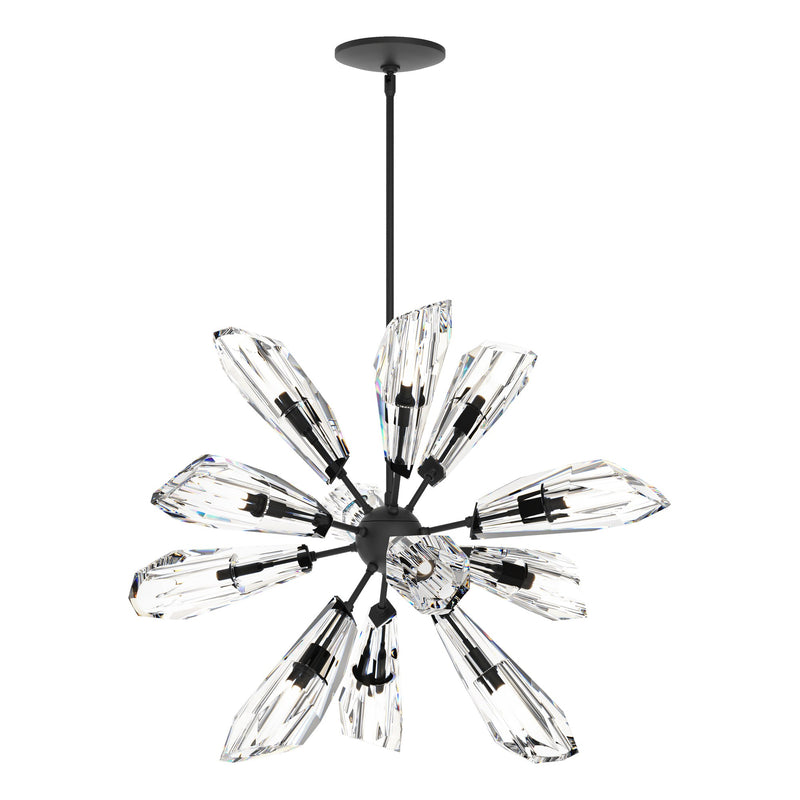 Luma 12-Light 32" Starburst Chandelier in Black