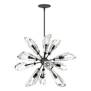 Luma 12-Light 32" Starburst Chandelier in Natural Iron