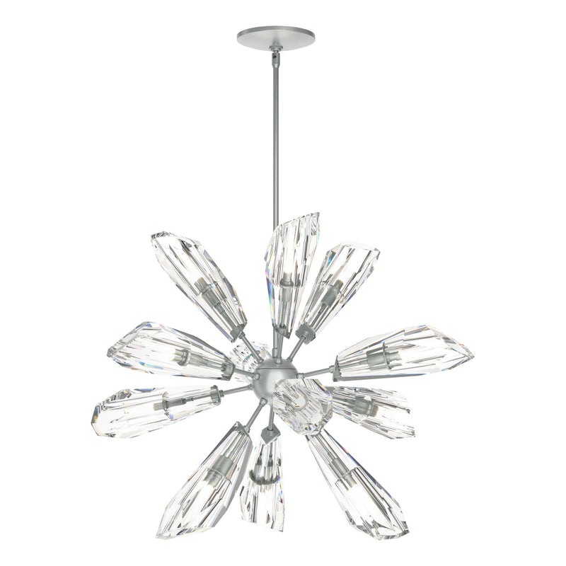 Luma 12-Light 32" Starburst Chandelier in Vintage Platinum