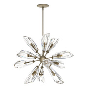 Luma 12-Light 32" Starburst Chandelier in Soft Gold