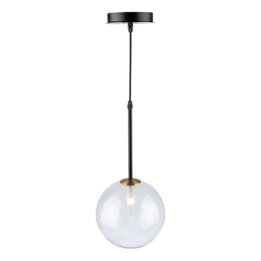 Aurelia Mini Pendant in Matte Black and Brass