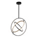Trilogy LED Pendant in Black & Brass - Lamps Expo