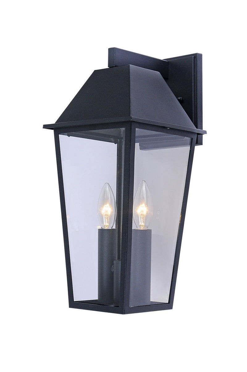 Winchester 2-Light Outdoor Wall Mount in Black - Lamps Expo