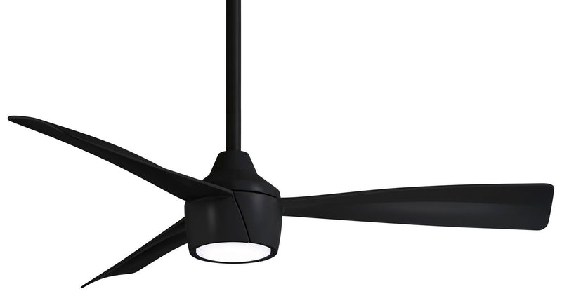 Skinnie 44" Outdoor LED Ceiling Fan in Coal