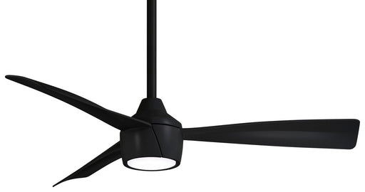 Skinnie 44" Outdoor LED Ceiling Fan in Coal