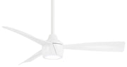 Skinnie 44" Outdoor LED Ceiling Fan in Flat White