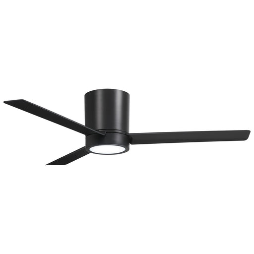 Roto Flush 52" LED Hugger Ceiling Fan in Coal