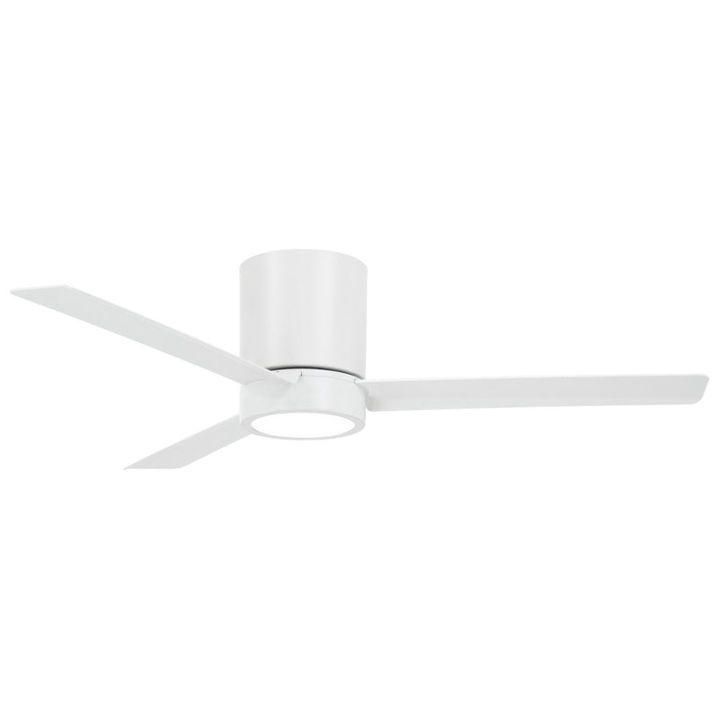 Roto Flush 52" LED Hugger Ceiling Fan in Flat White