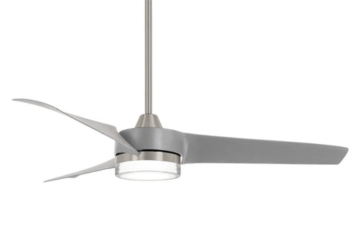 Veer 56" LED Ceiling Fan in Brushed Nickel with Silver Blades