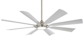 Future 65" Outdoor Ceiling Fan in Brushed Nickel - Lamps Expo