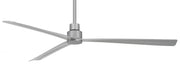 Simple 65" Outdoor Ceiling Fan in Silver