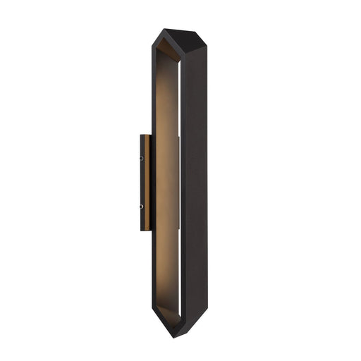 Pitch Large LED Outdoor Wall Sconce in Sand Coal Black