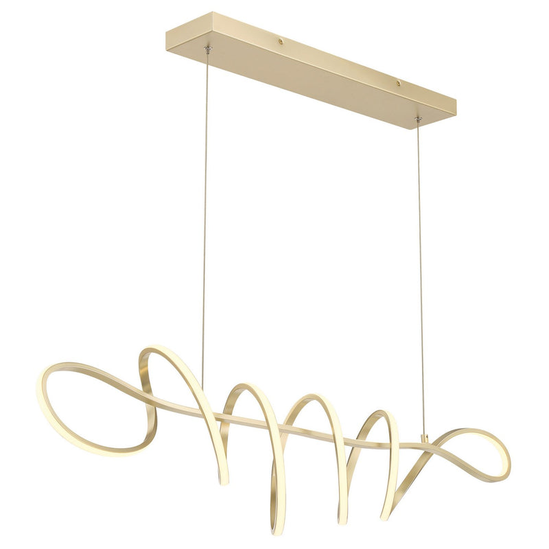 Astor 44" LED Linear Pendant in Soft Gold