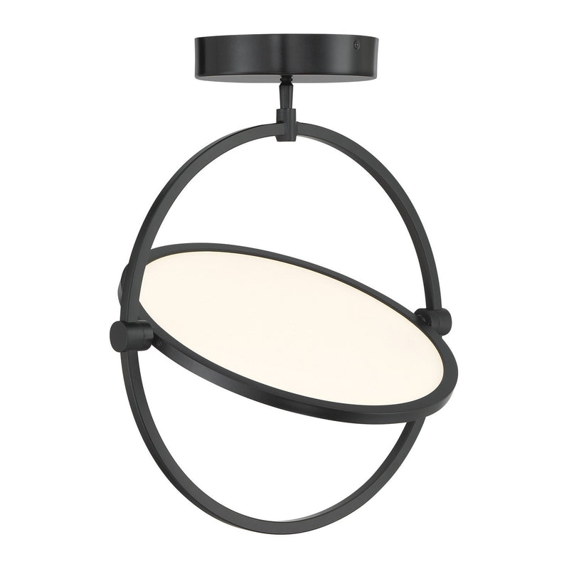 Studio 23 LED Semi-Flush Mount in Coal Black