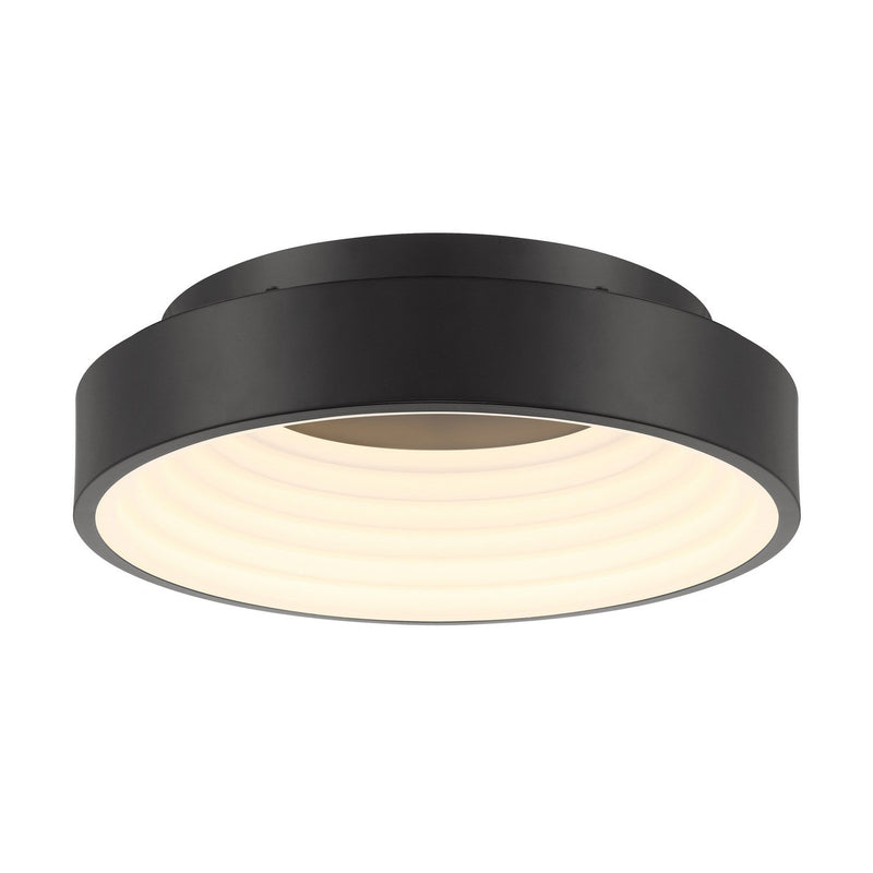 Conc 13" LED Flush Mount in Coal Black