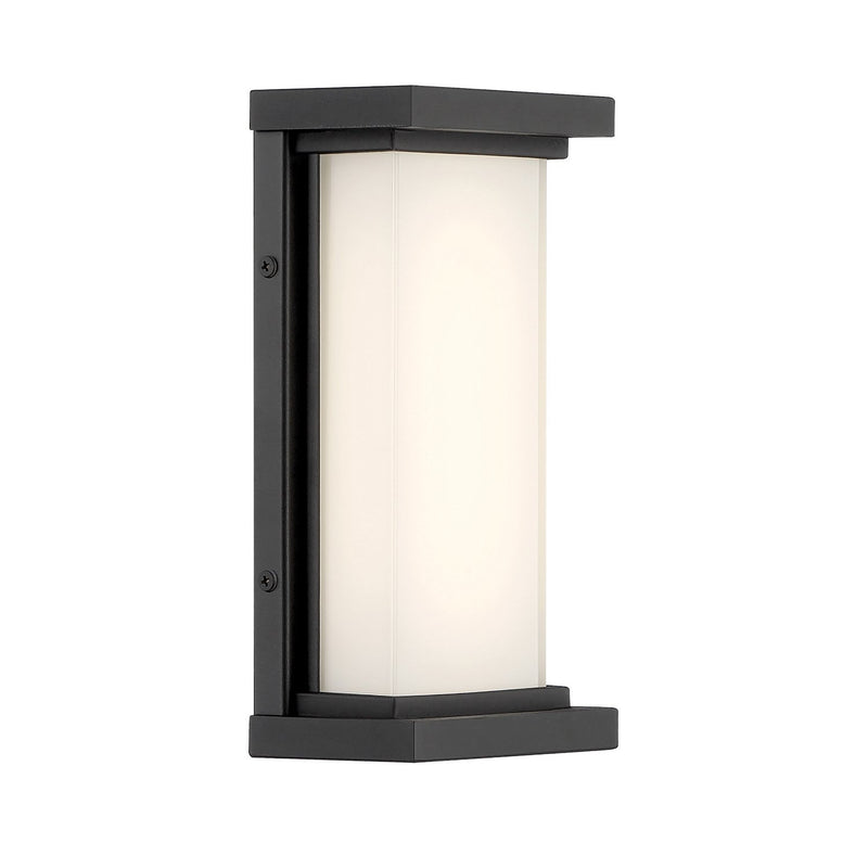 Caption Small LED Outdoor Wall Sconce in Sand Coal Black
