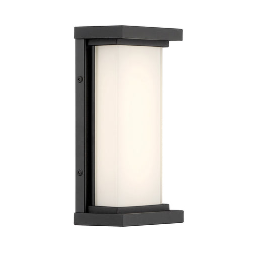 Caption Small LED Outdoor Wall Sconce in Sand Coal Black