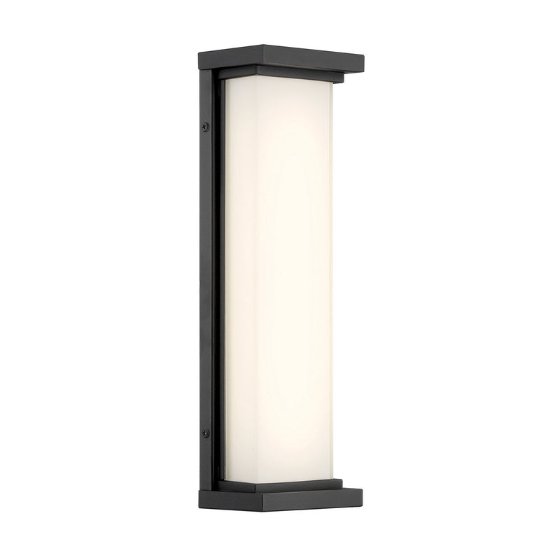 Caption Medium LED Outdoor Wall Sconce in Sand Coal Black
