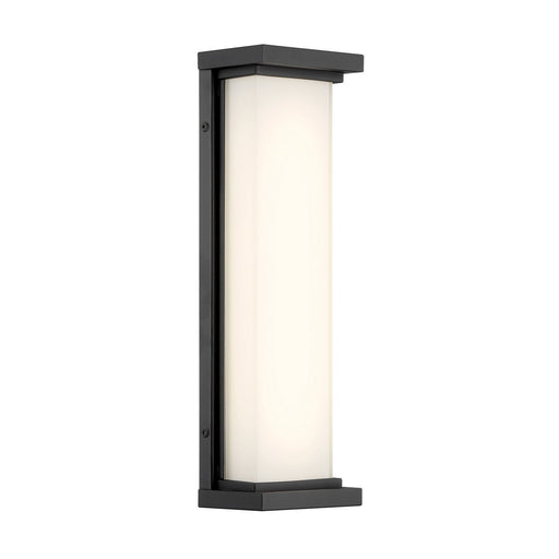 Caption Medium LED Outdoor Wall Sconce in Sand Coal Black