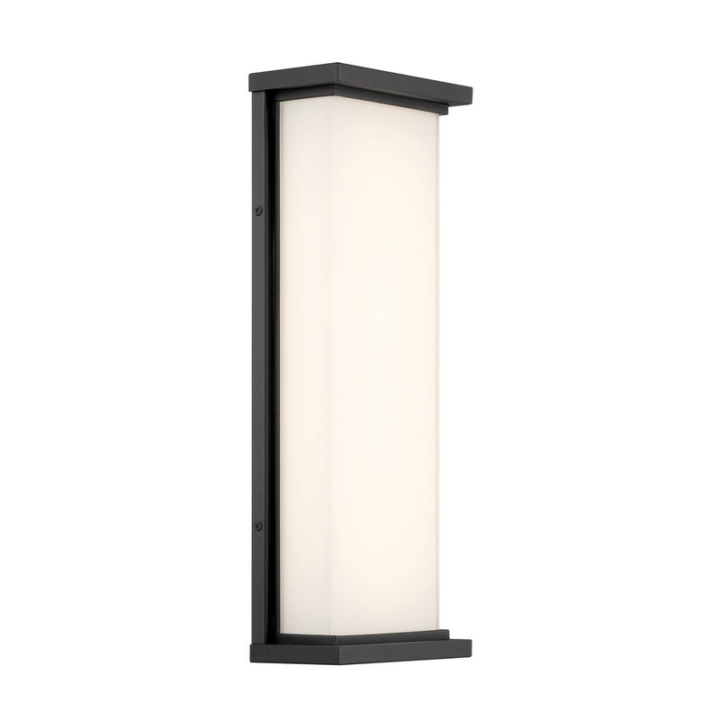 Caption Large LED Outdoor Wall Sconce in Sand Coal Black