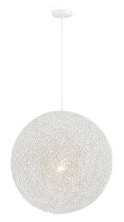 Entwined 24" Pendant in Matte White
