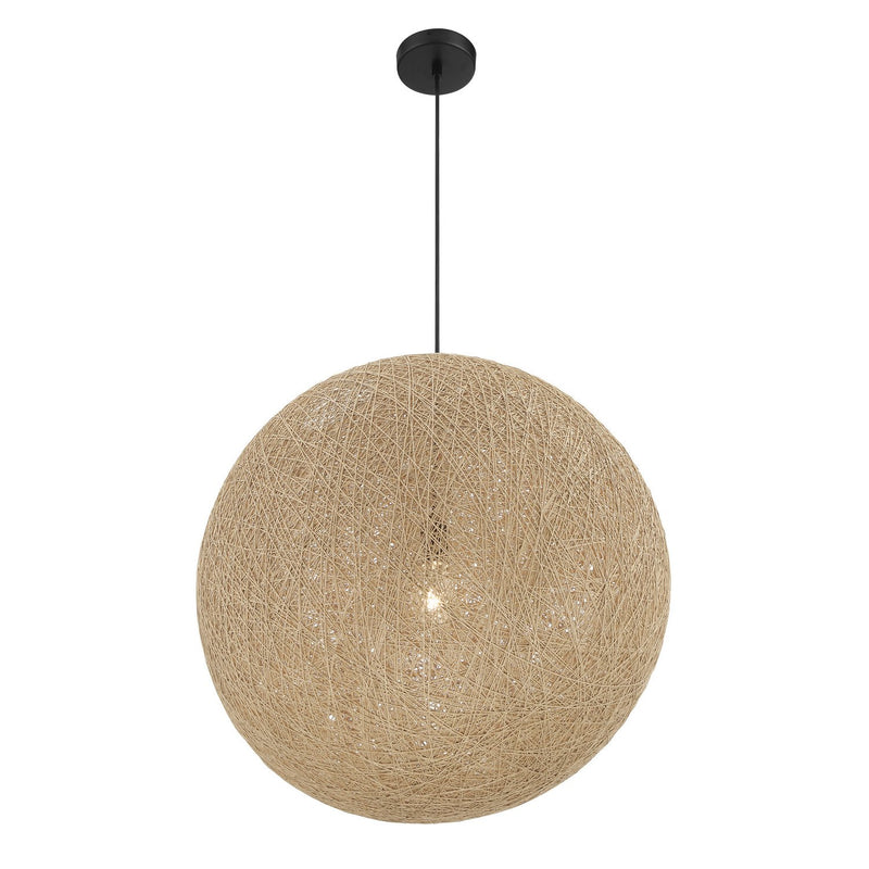 Entwined 24" Pendant in Coal Black
