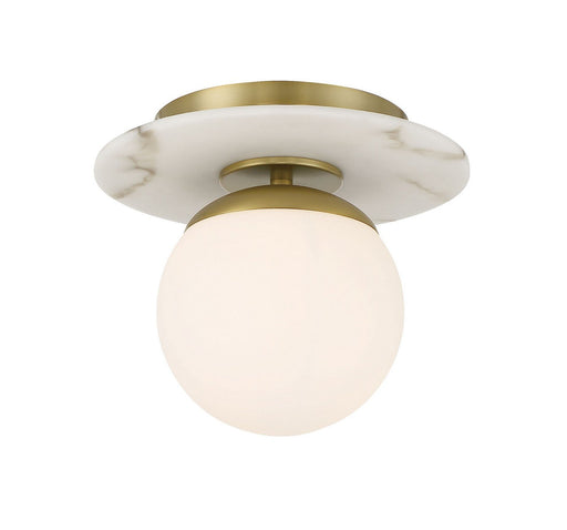 Orban Semi-Flush Mount in Soft Brass