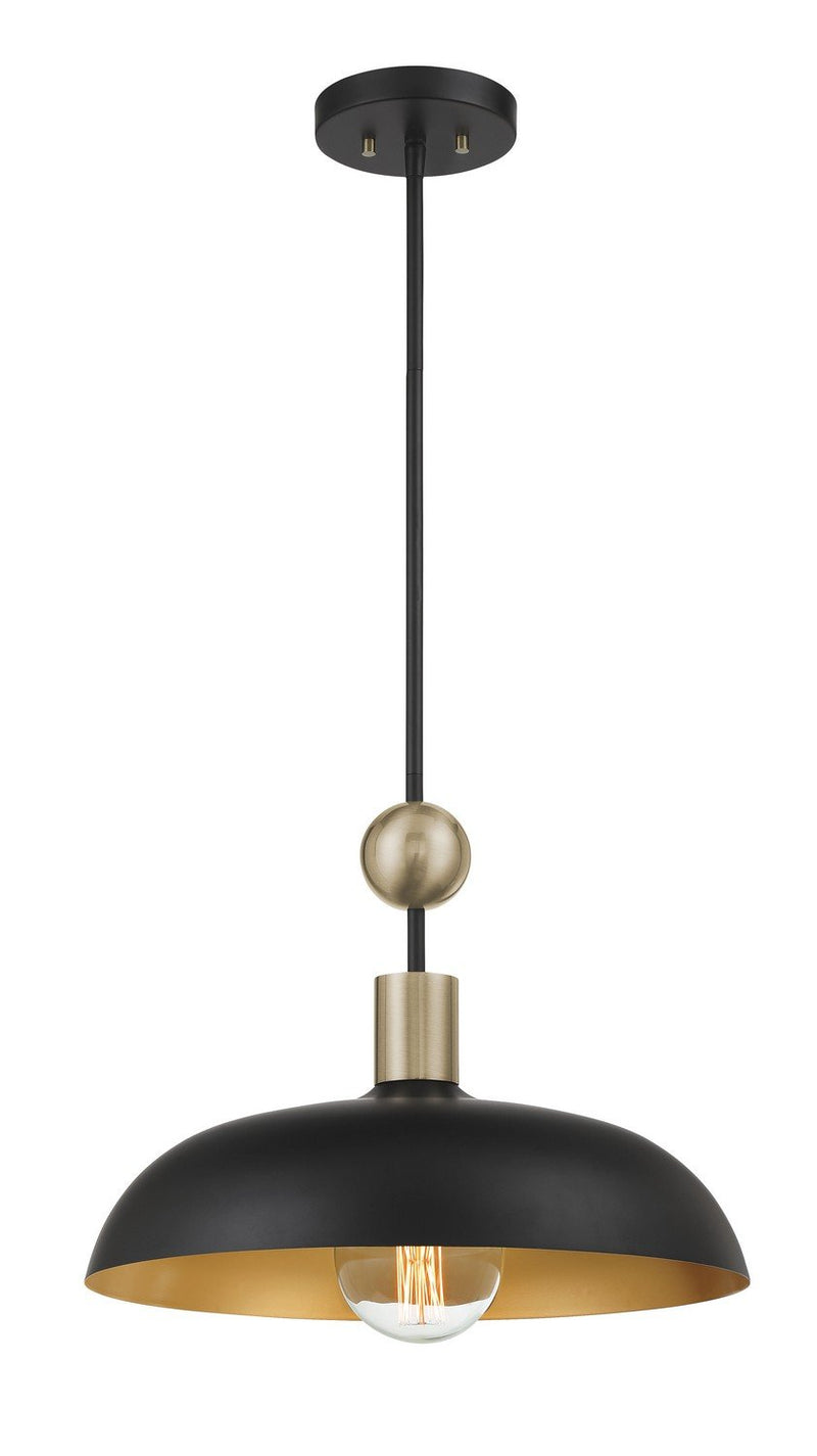 Biloxi Medium Pendant in Coal