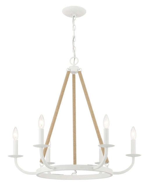 Lanton 6-Light Chandelier in Sand White