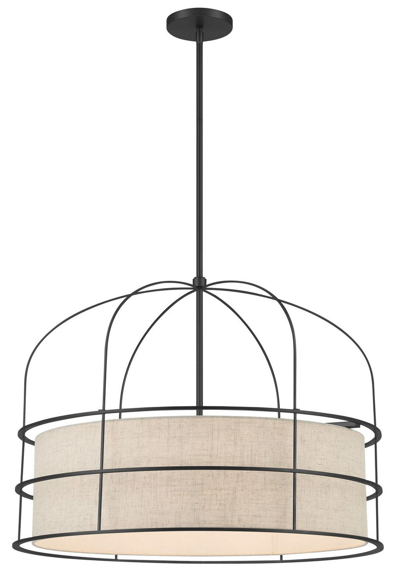 Gateway Park 6-Light Pendant in Coal